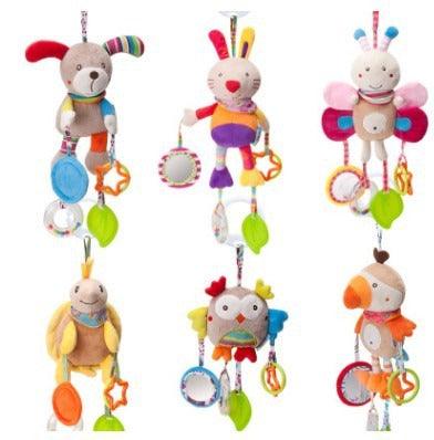 BBSKY Cute Cartoon Animal Wind Chime Baby Toy Plush Bed Trailer Hanging Toy Can Be Imported - Dwzpryc